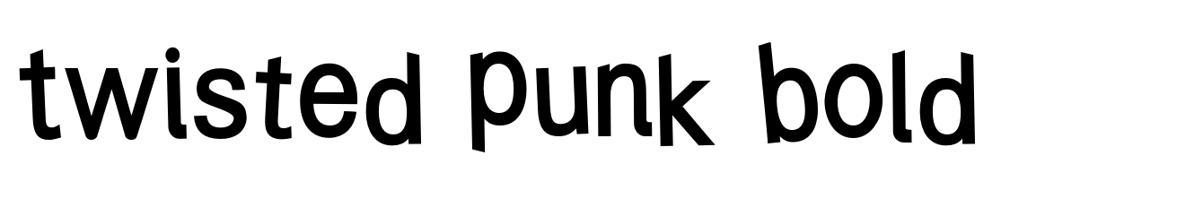Twisted Punk Bold